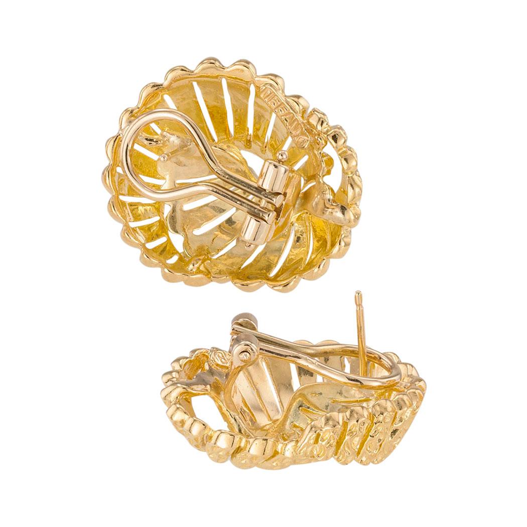 Women's Tiffany & Co. Yellow Gold Clip Post Back Earrings