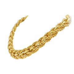 Tiffany & Co Yellow Gold Collar Style Necklace