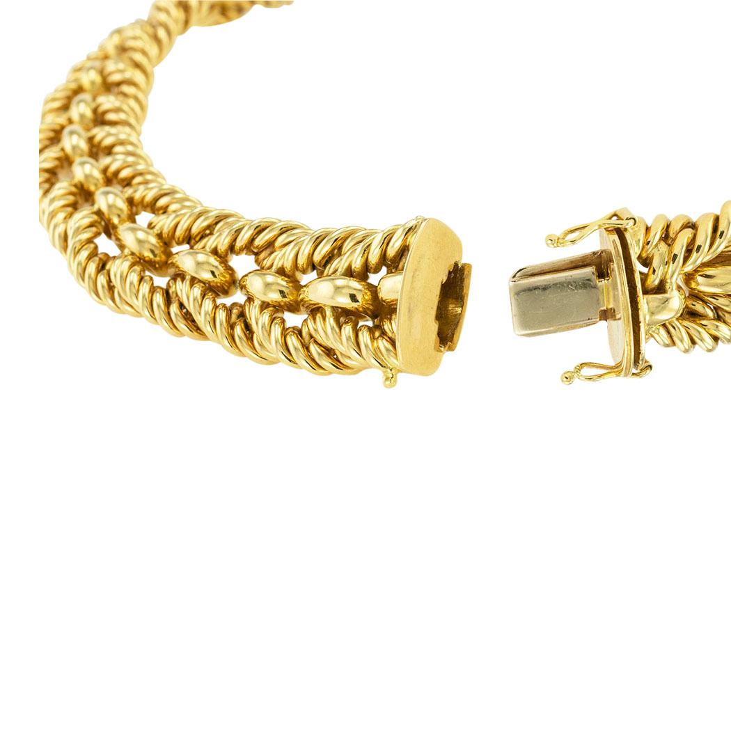 Tiffany & Co Yellow Gold Collar Style Necklace In Good Condition In Los Angeles, CA