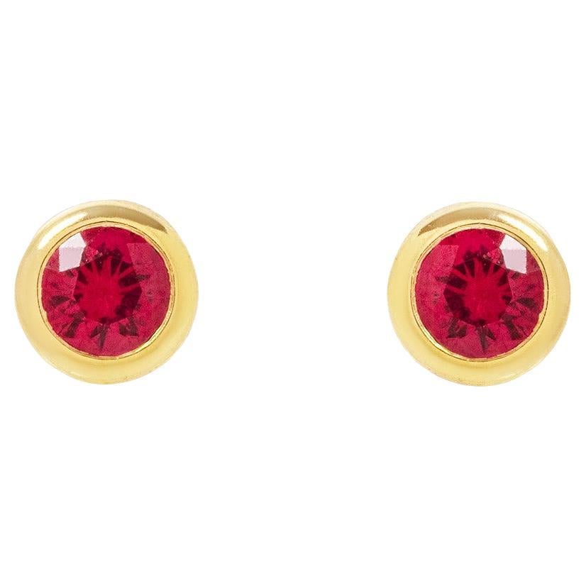 Tiffany 
Co. Orecchini con rubini in oro giallo Elsa Peretti 62632828 in vendita