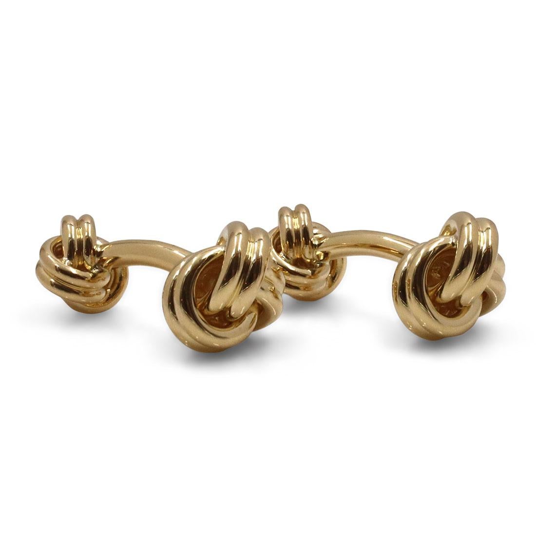Women's or Men's Tiffany & Co. Yellow Gold Cuff Links