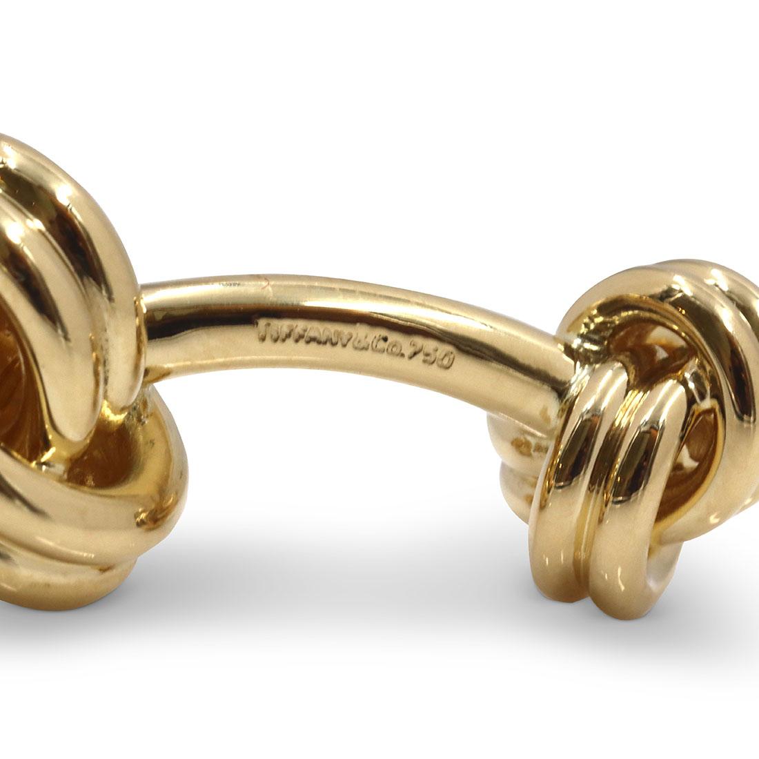 Tiffany & Co. Yellow Gold Cuff Links 4