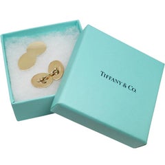 Tiffany & Co. Yellow Gold Cufflinks for Engraving