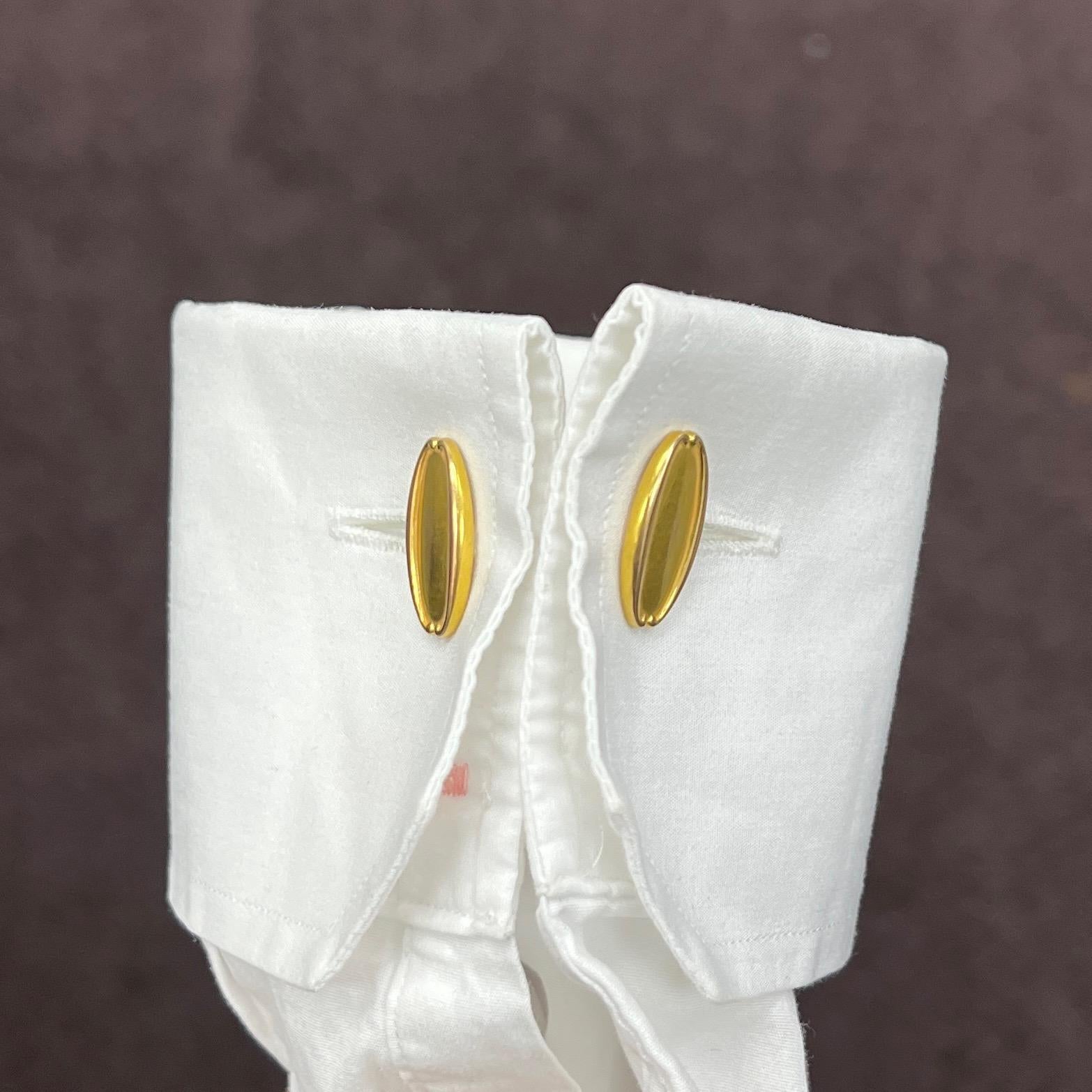 Tiffany & Co. Yellow Gold Cufflinks For Sale 2