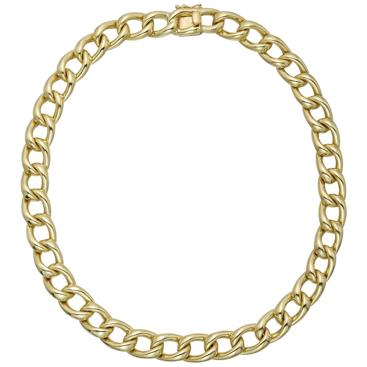 Tiffany and Co. Yellow Gold Curb-Link Necklace at 1stDibs | tiffany and ...