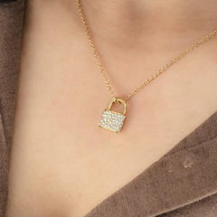 Tiffany & Co. Yellow Gold Diamond Bag Pendant 0.34ct TDW