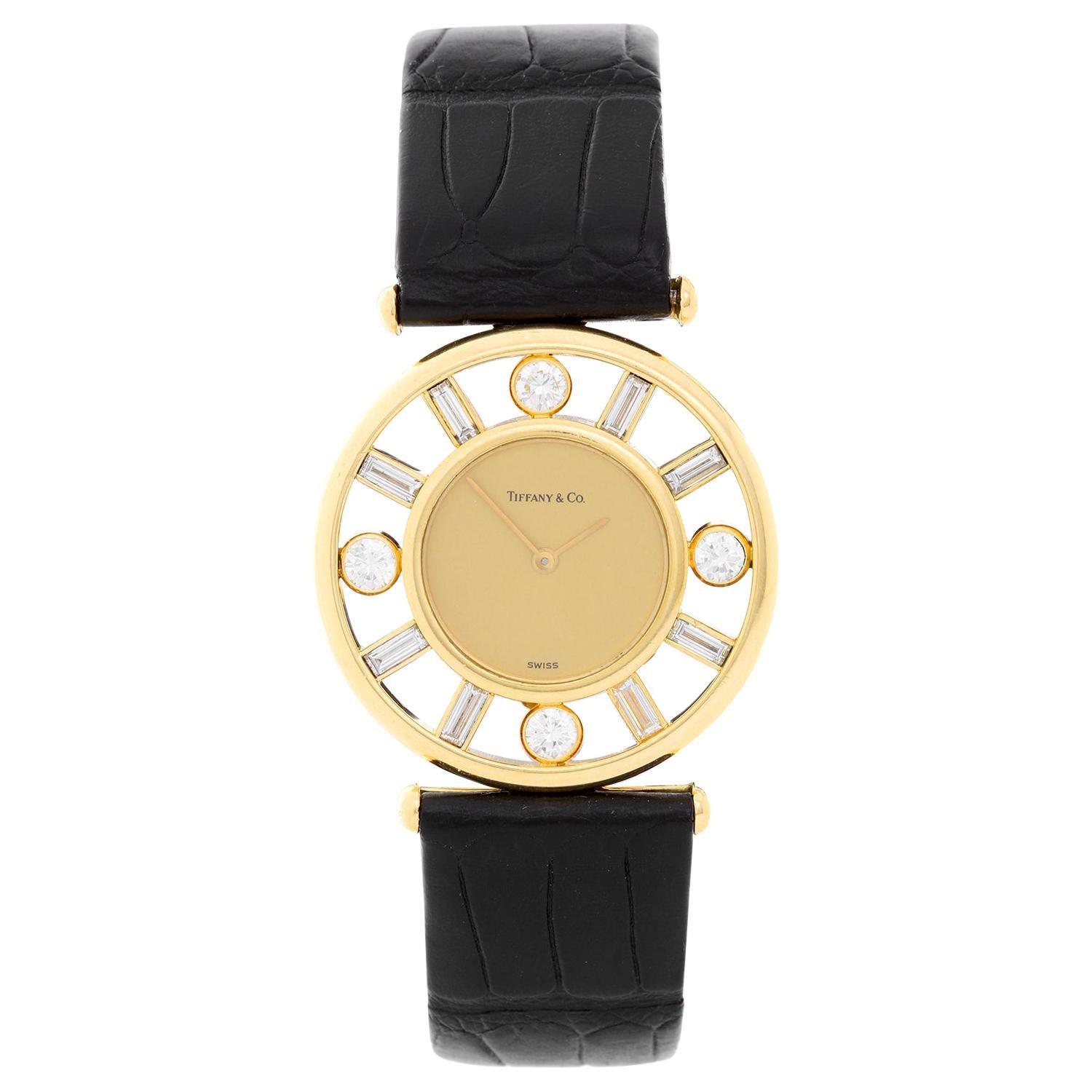 Tiffany & Co. Yellow Gold Diamond Classique Quartz Wristwatch