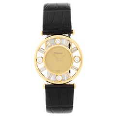 Tiffany & Co. Yellow Gold Diamond Classique Quartz Wristwatch