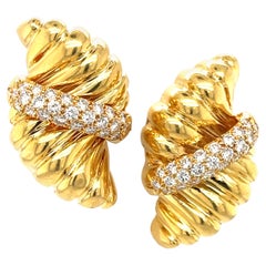 Tiffany & Co. Orecchino a clip con diamante in oro giallo