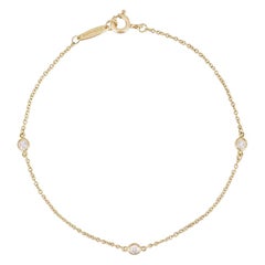 Tiffany & Co. Yellow Gold Diamond Elsa Peretti Bracelet