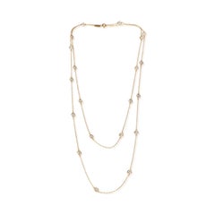 Tiffany & Co. Yellow Gold Diamond Elsa Peretti Diamond By The Yard Necklace
