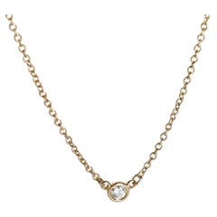 Tiffany & Co. Pendentif en or jaune diamant Elsa Peretti Diamond By The Yard