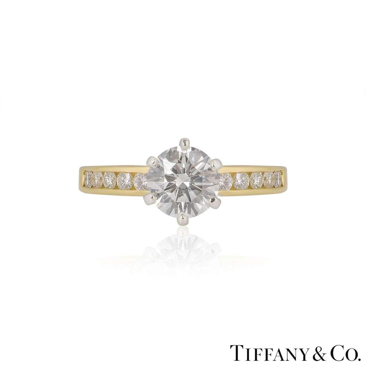 tiffany gold ring with diamonds