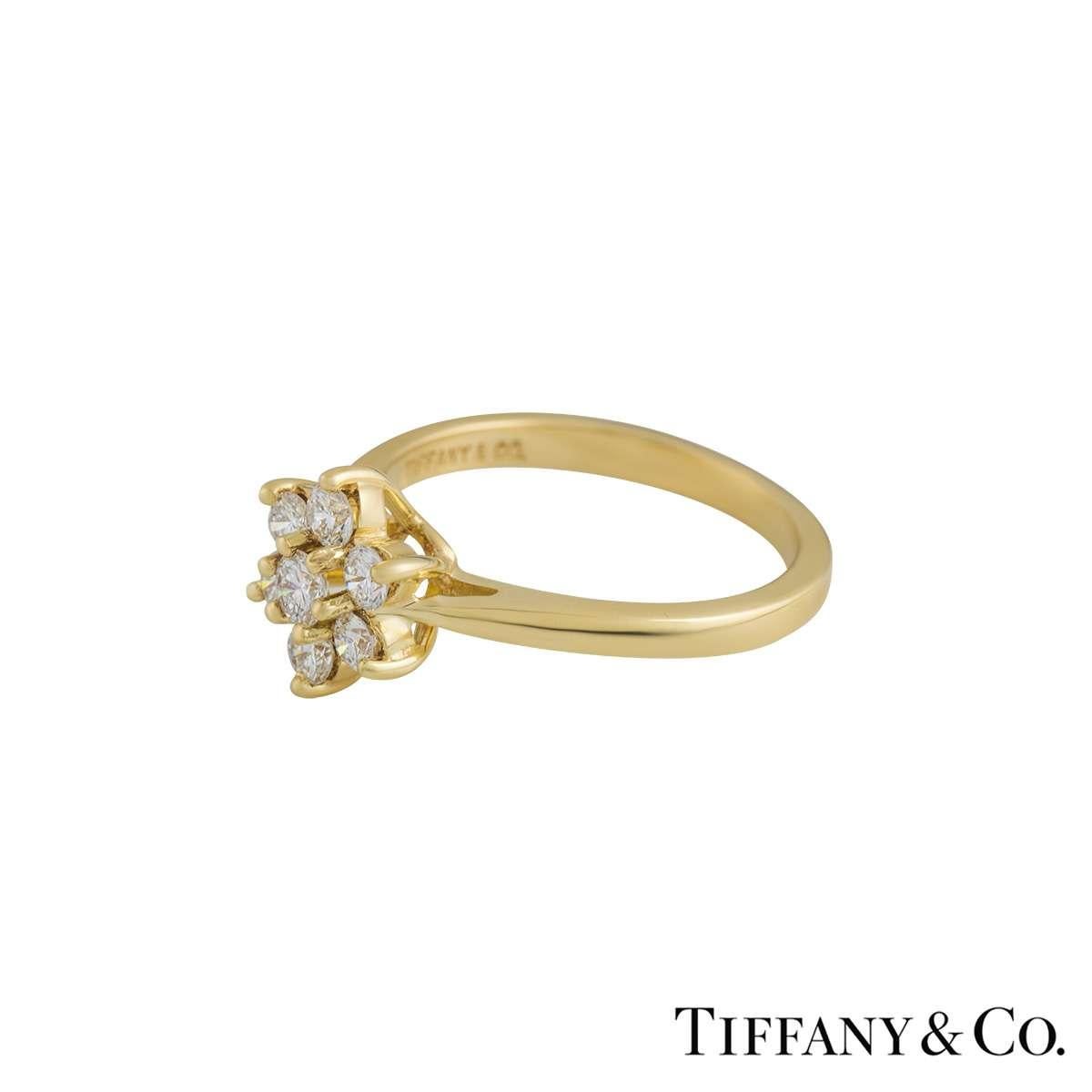 diamond flower ring tiffany