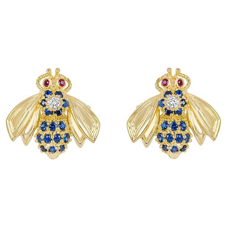 Tiffany and Co. Diamond and Sapphire Earrings at 1stDibs | blue ...