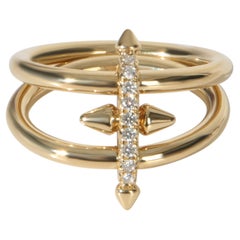 Tiffany & Co. Yellow Gold Diamond Two Row Titan By Pharrell Ring