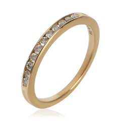 Tiffany & Co. Yellow Gold Diamond Vintage Channel Set Band