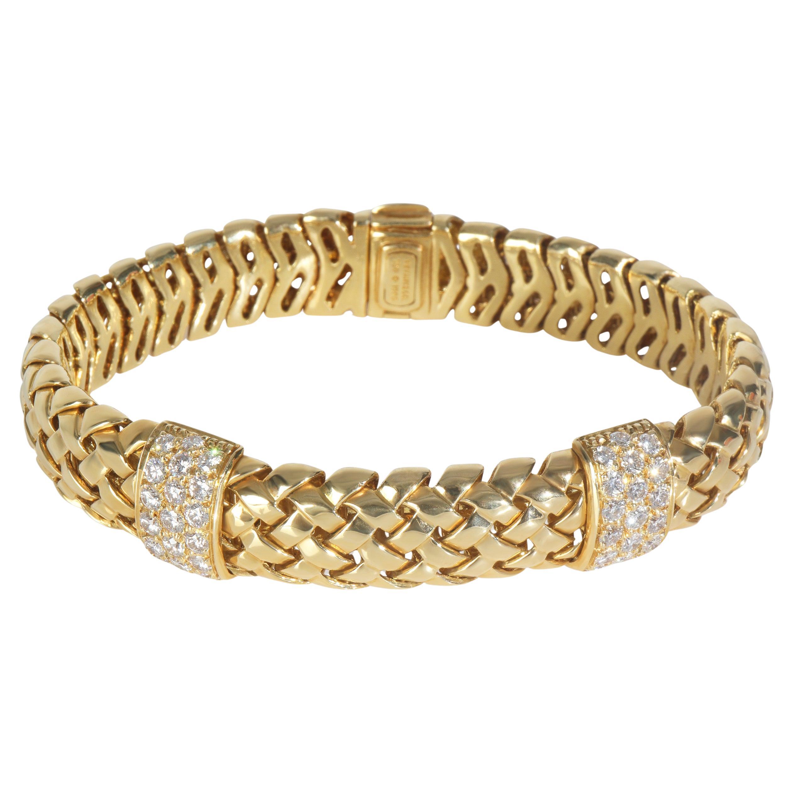Tiffany 
Co. Bracelet Vennerie Vintage en or jaune et diamants