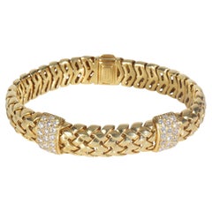 Tiffany & Co. Yellow Gold Diamond Vintage Vennerie Bracelet