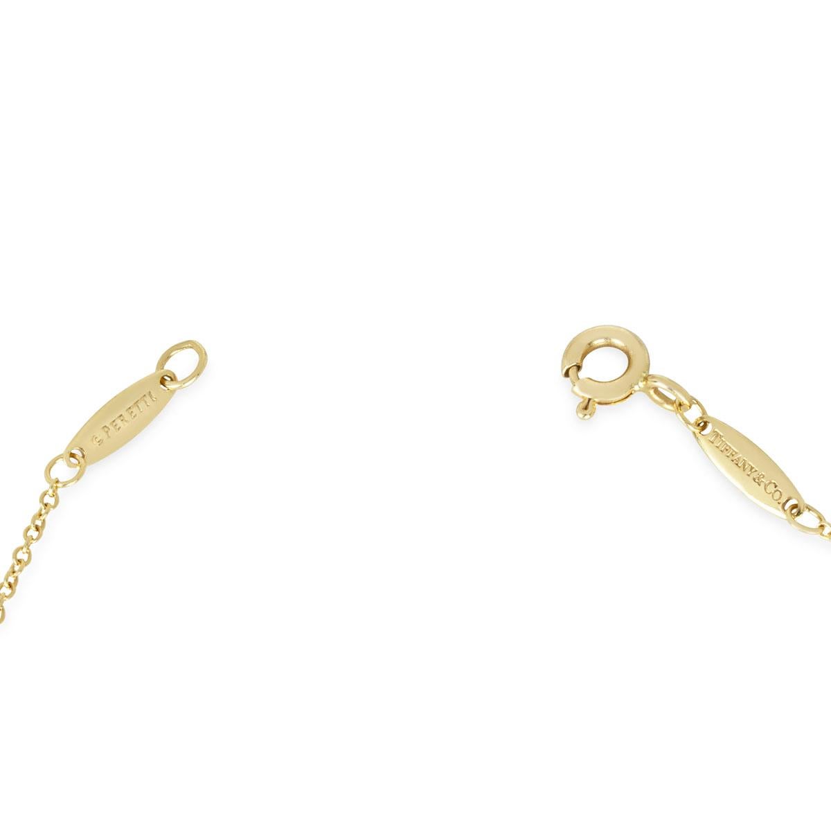 Tiffany & Co. Yellow Gold Diamonds By The Yard Pendant 1.20ct H/VVS1 XXX In Excellent Condition In London, GB
