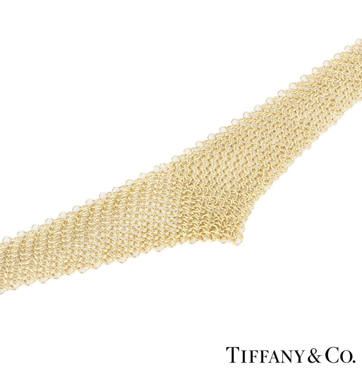 tiffany mesh bib necklace