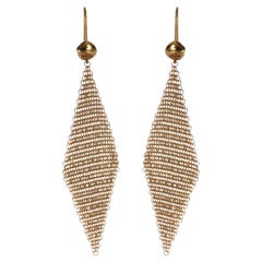 Tiffany & Co. Yellow Gold  Elsa Peretti Mesh Earrings
