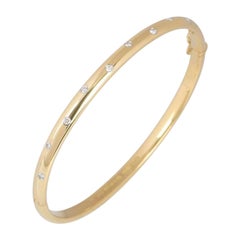 Tiffany & Co. Yellow Gold Etoile Diamond Bangle
