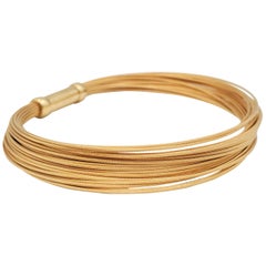 Tiffany & Co. Yellow Gold Flexible Multi-Strand Wire Bracelet