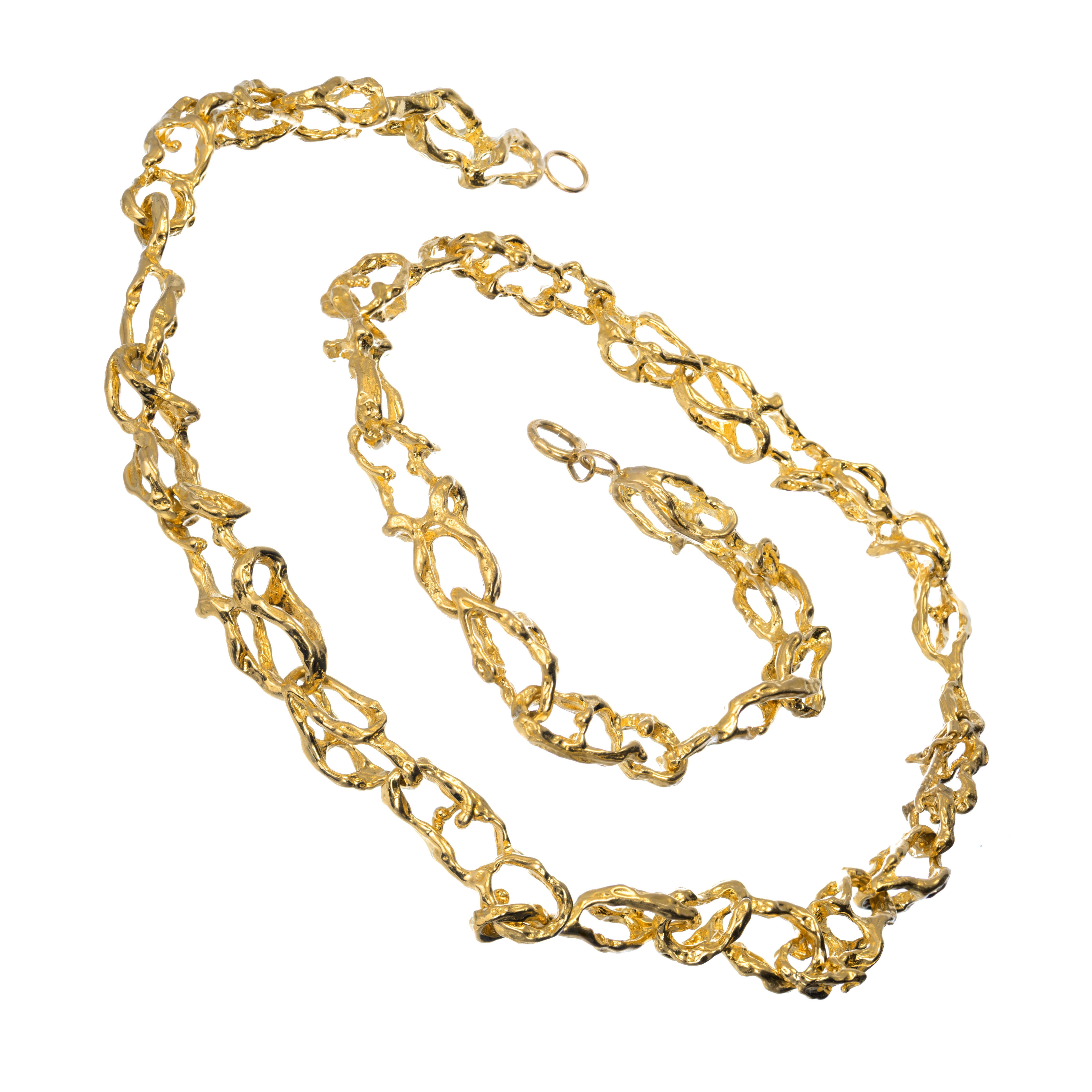 Tiffany & Co. Yellow Gold Free Style Link Necklace
