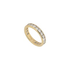 Tiffany & Co. Yellow Gold Full Diamond Eternity Band Ring