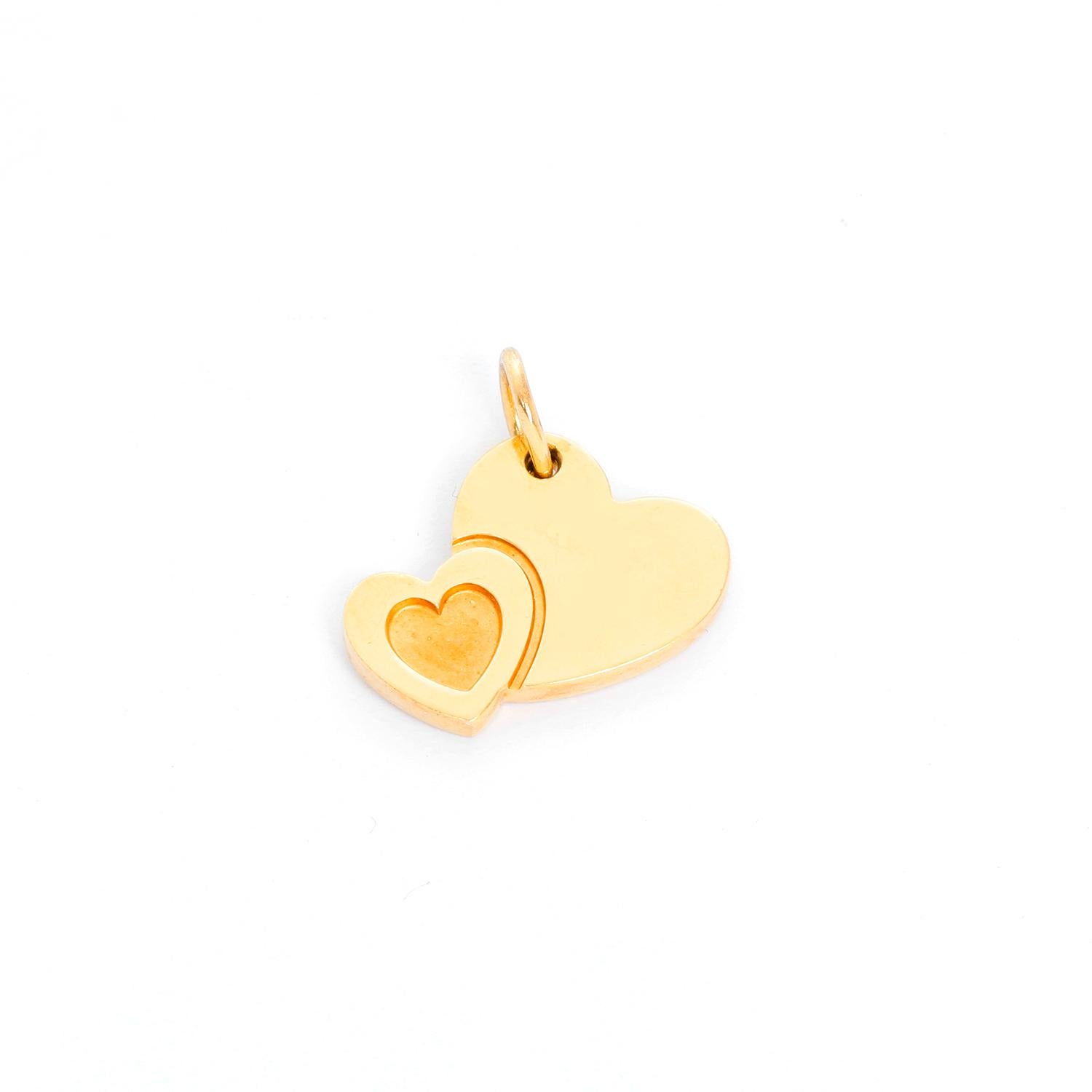 Tiffany & Co. Yellow Gold Heart Charm In Excellent Condition In Dallas, TX