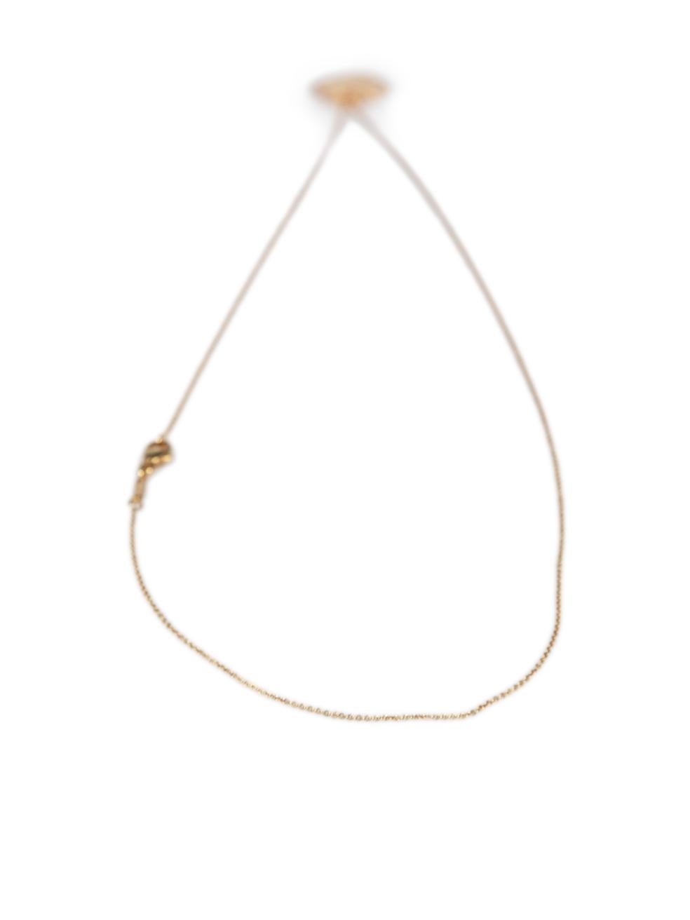Tiffany & Co Yellow Gold Heart Diamond Necklace In Good Condition In London, GB
