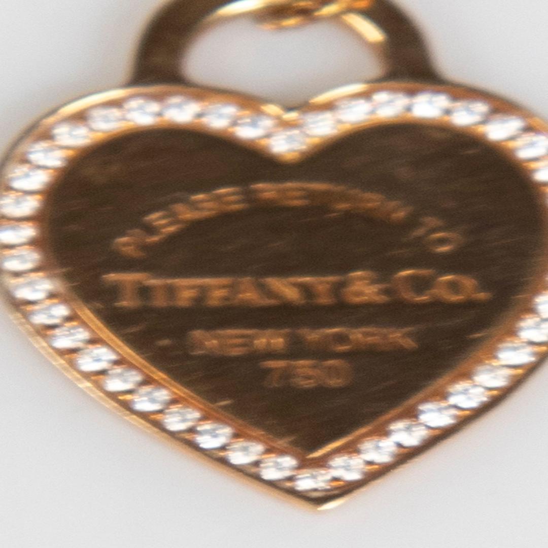 Women's Tiffany & Co Yellow Gold Heart Diamond Necklace