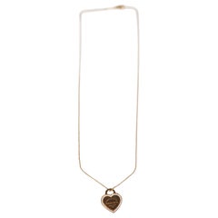 Tiffany & Co Yellow Gold Heart Diamond Necklace