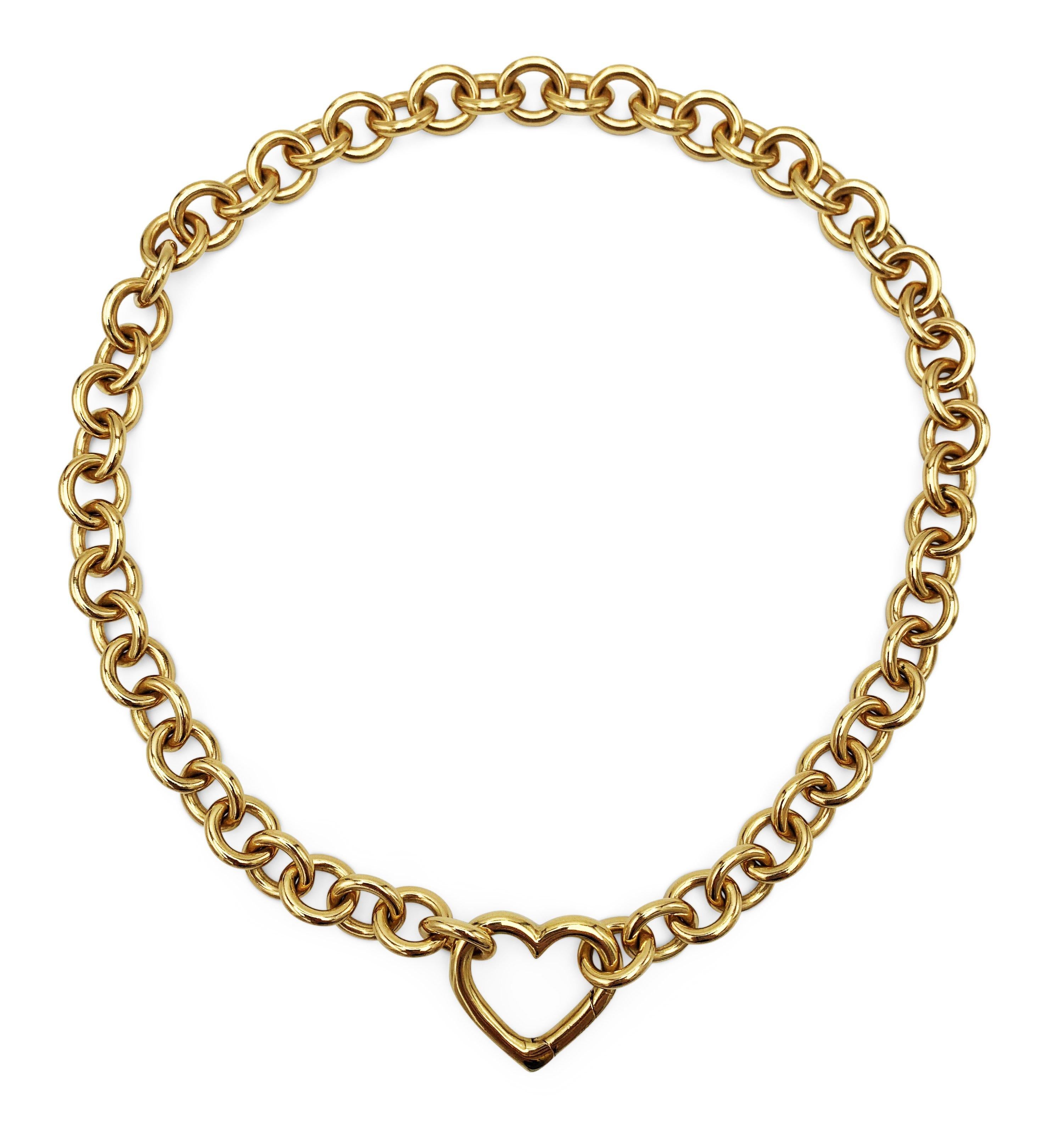 tiffany and co chain necklace with heart