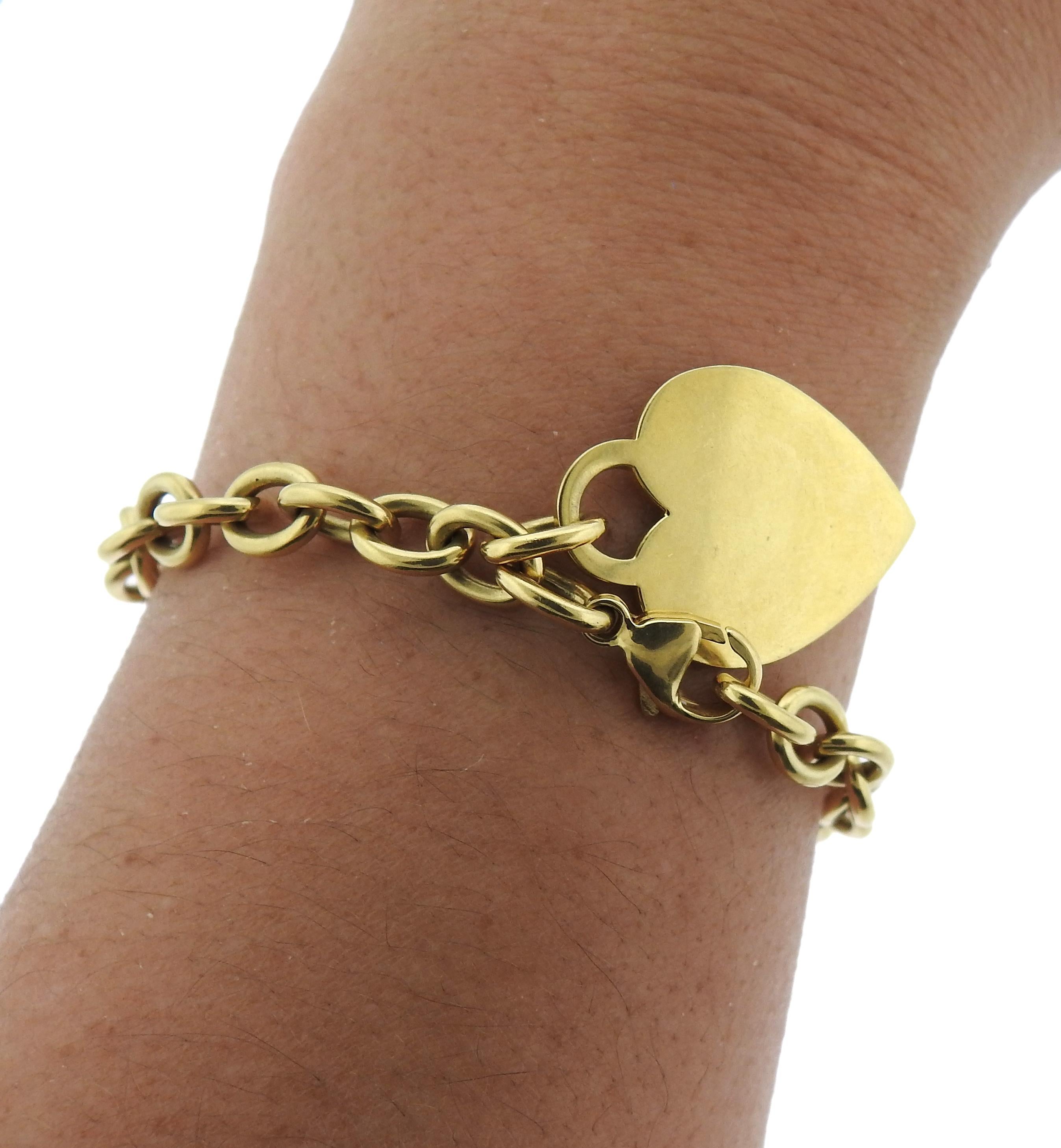 Tiffany & Co. Herz-Tag-Armband aus Gelbgold Damen