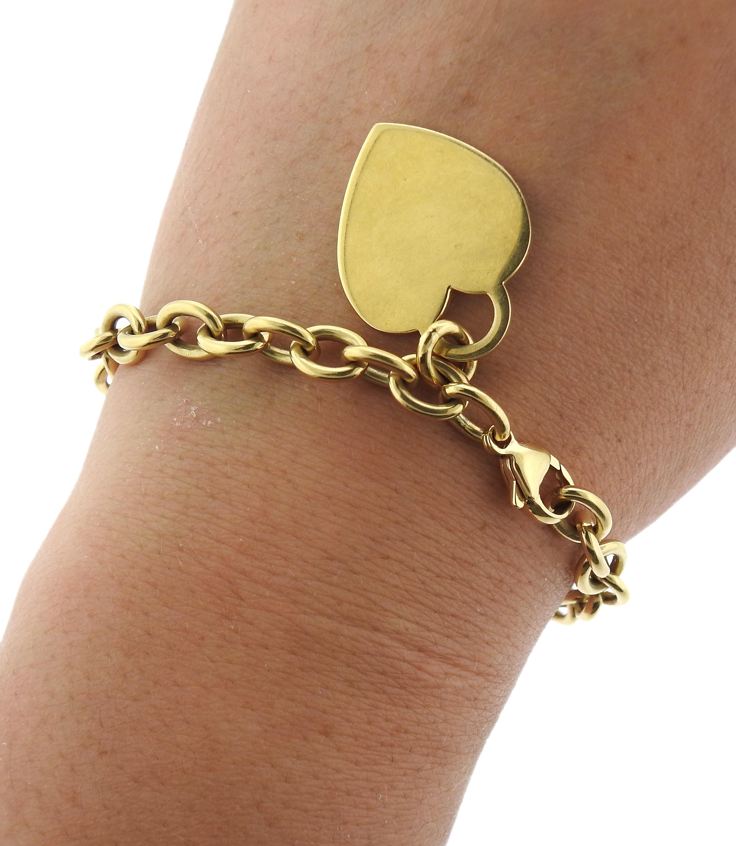 Tiffany & Co. Herz-Tag-Armband aus Gelbgold 1