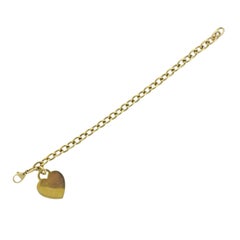 Vintage Tiffany & Co. Yellow Gold Heart Tag Bracelet