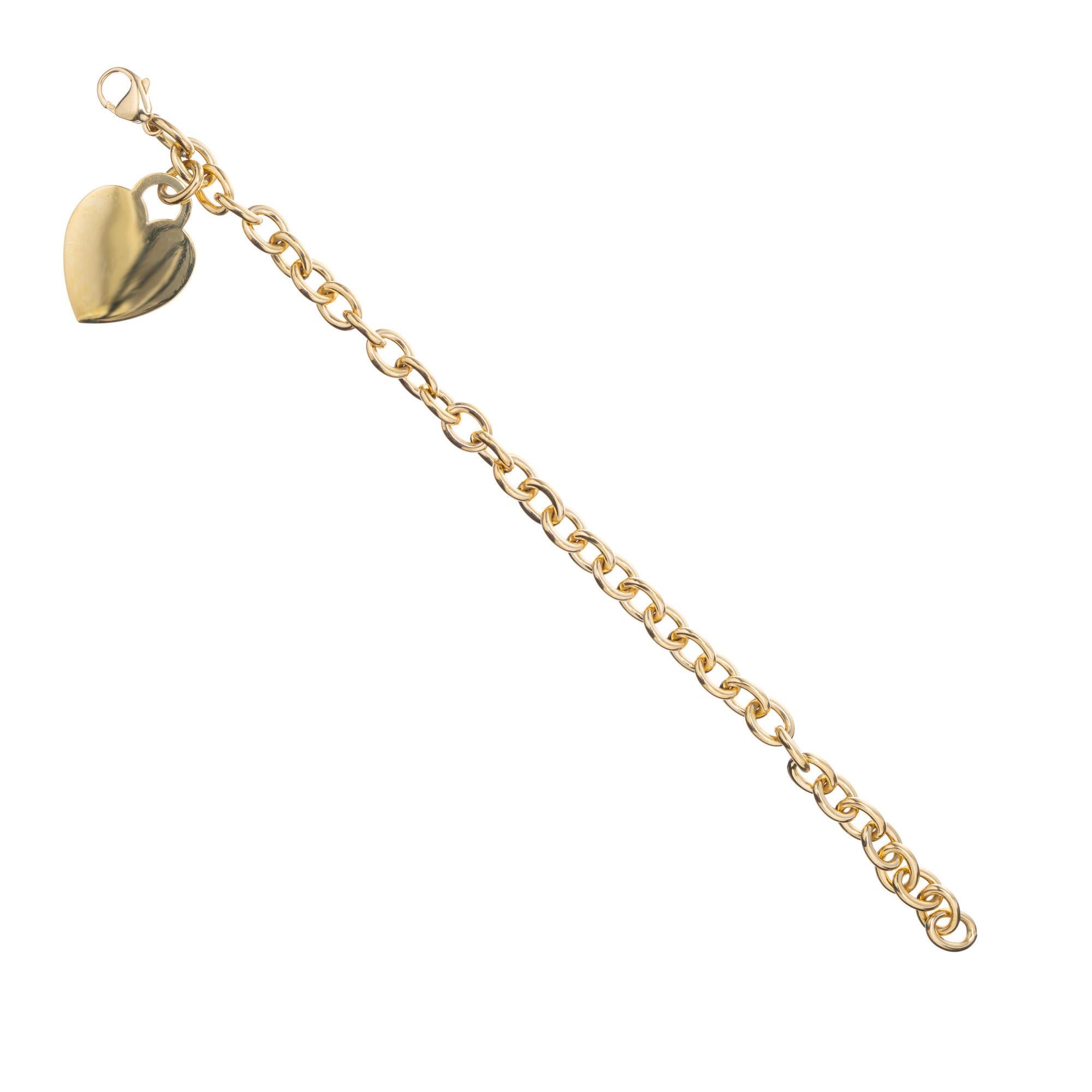 tiffany gold charm bracelet