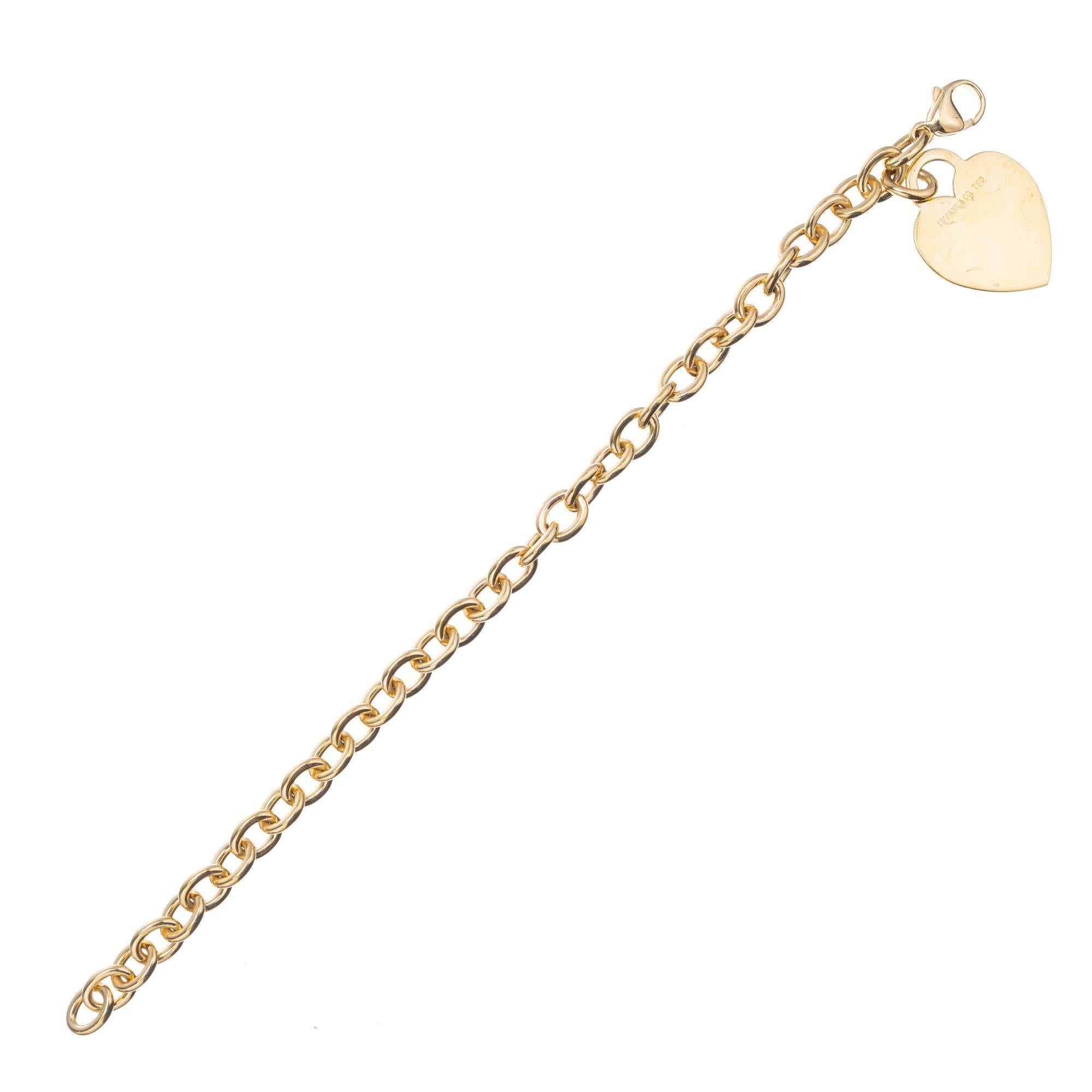 tiffany charm bracelet gold