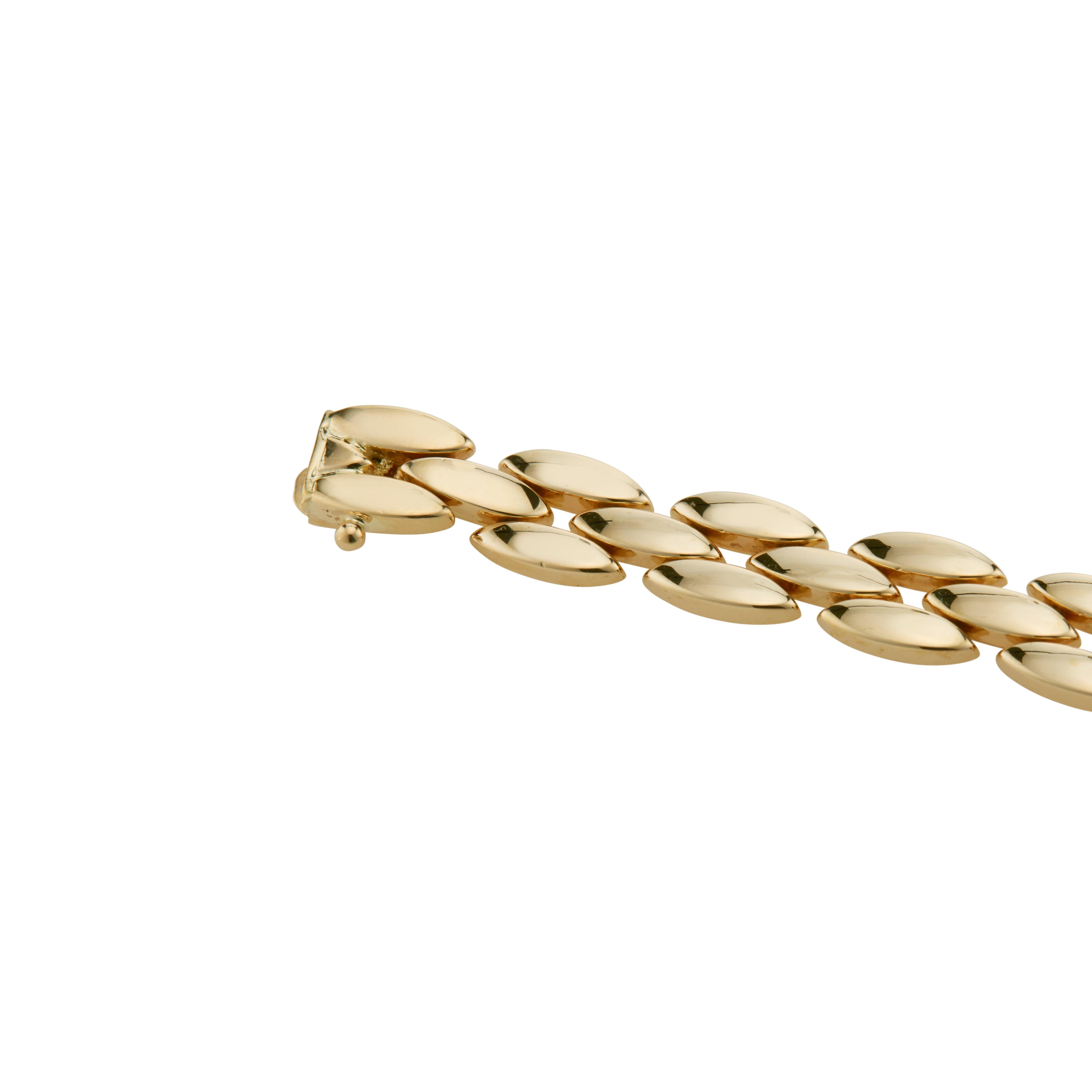  Tiffany & Co. Bracelet à maillons à charnières en or jaune Pour femmes 