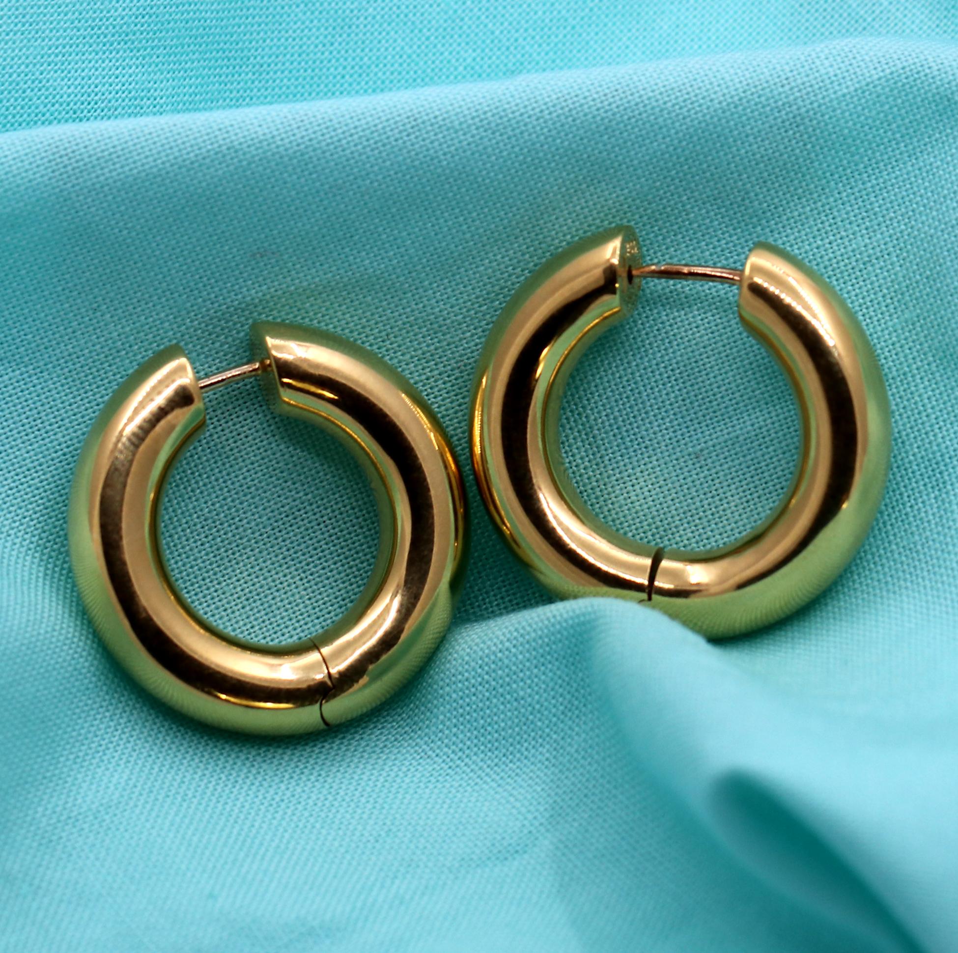 Women's Tiffany & Co. Yellow Gold Hoop Earrings