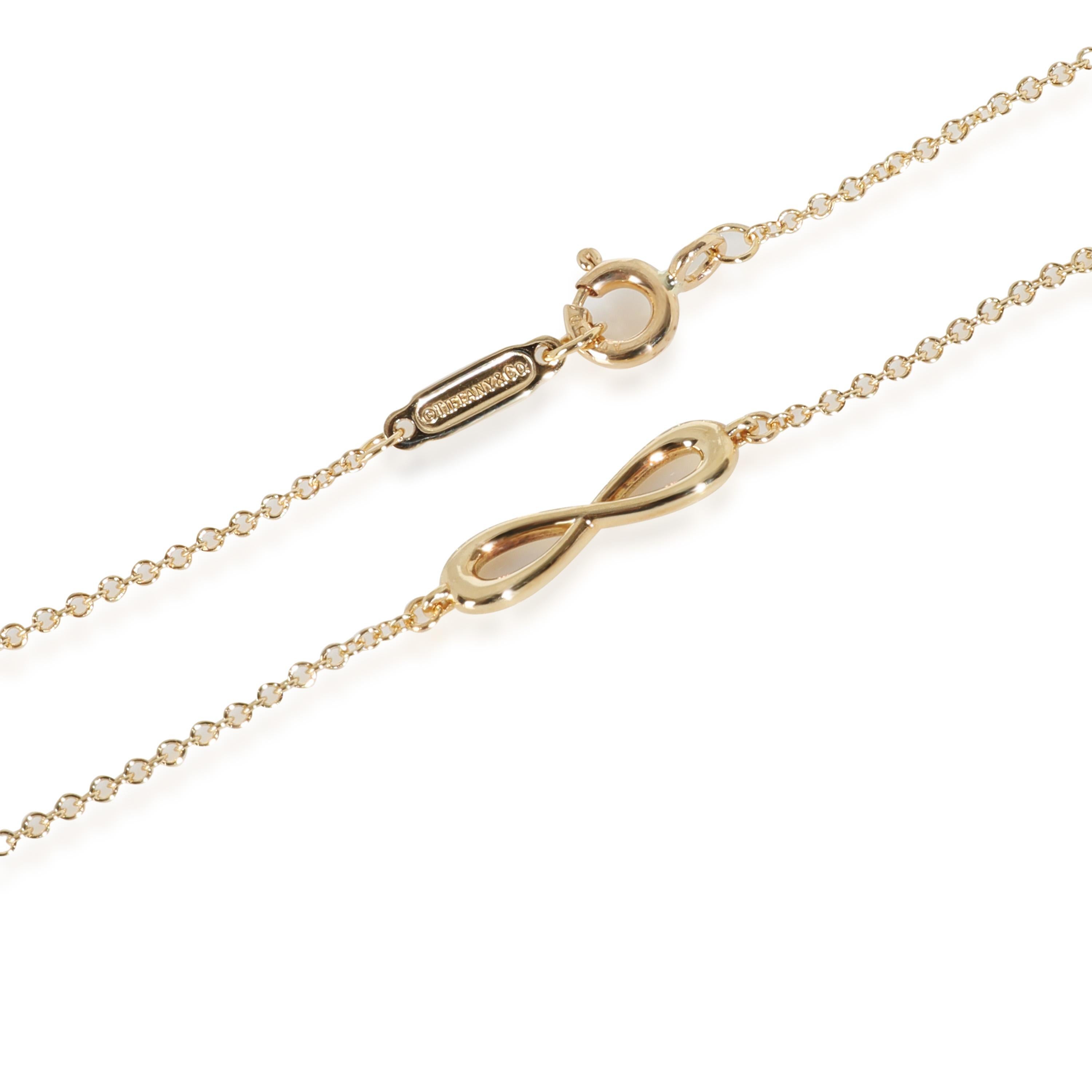 Donna Tiffany & Co. Collana Infinity Station in oro giallo in vendita