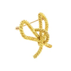 Tiffany & Co Gelbgold-Knotenbrosche