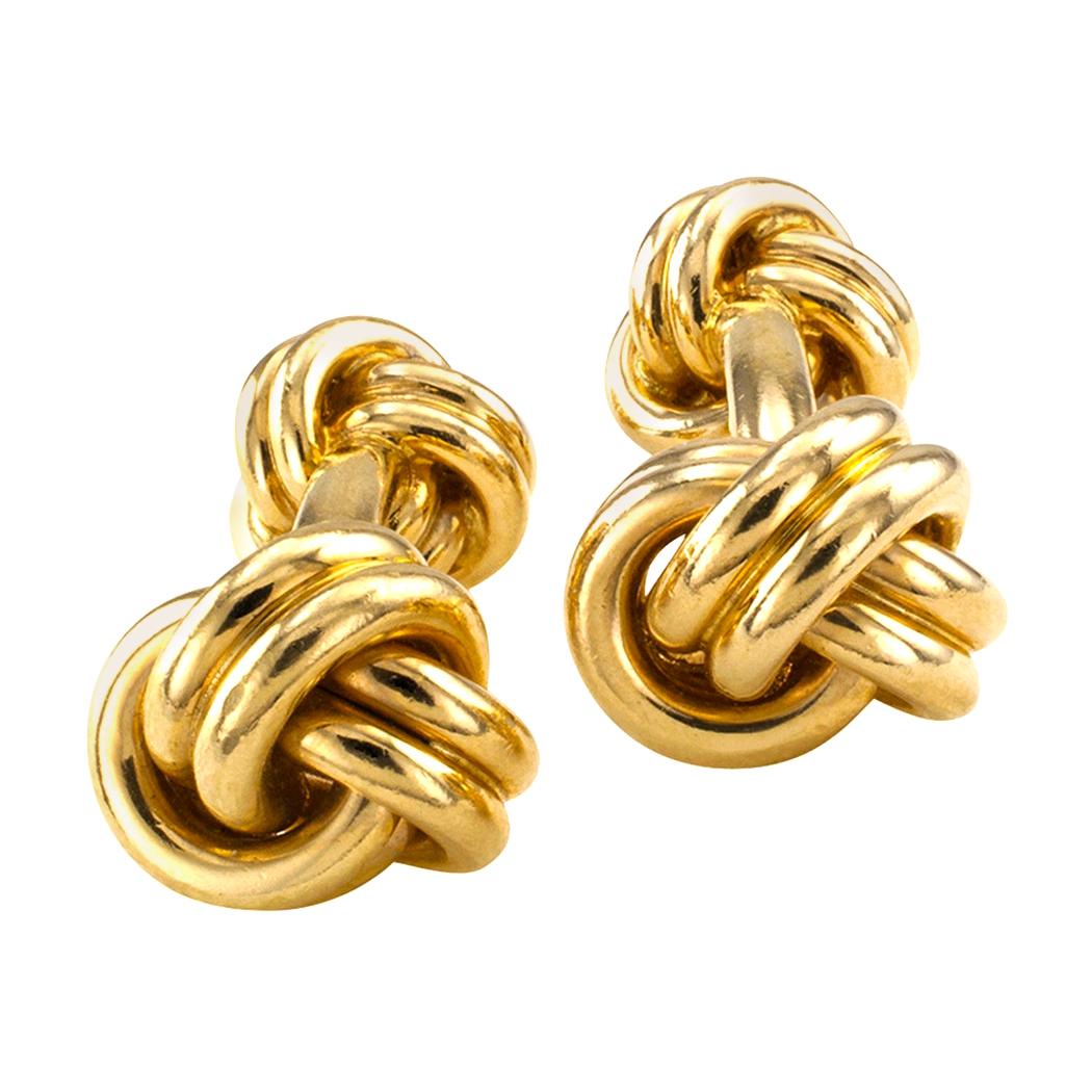 Tiffany & Co. Yellow Gold Knot Cufflinks