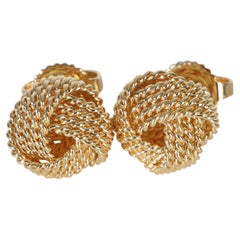 Tiffany & Co. Gelbgold Knoten-Ohrringe