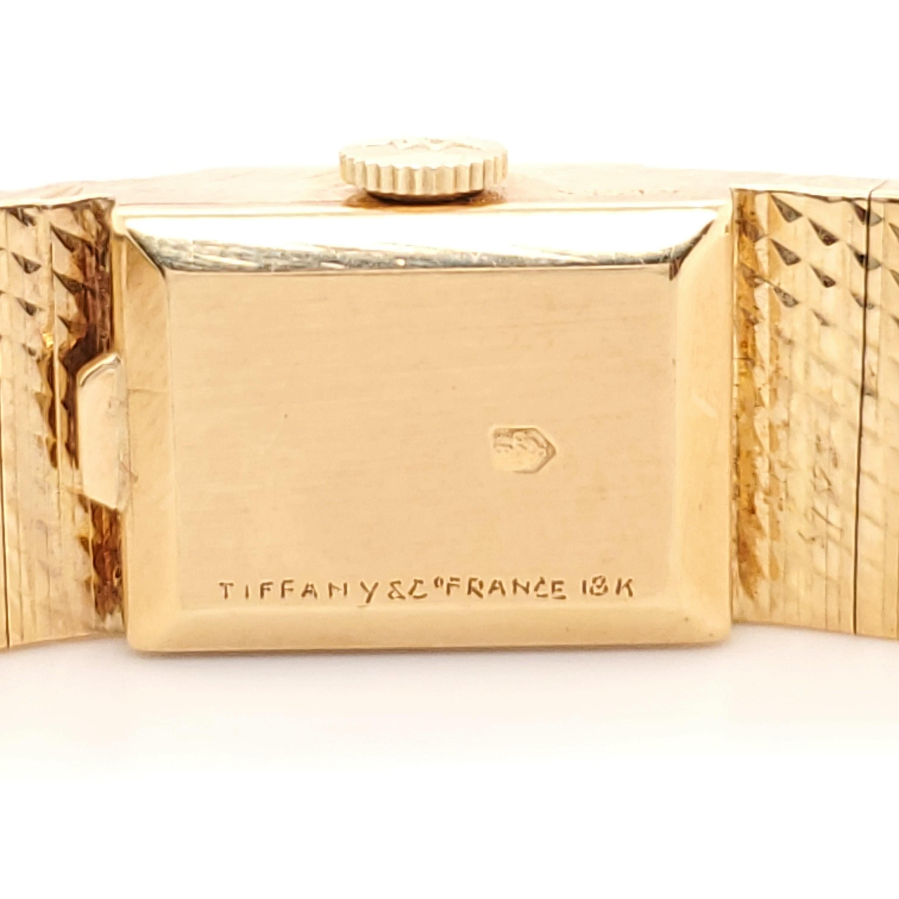 Tiffany & Co. Yellow Gold Ladies Watch In Fair Condition In New York, NY