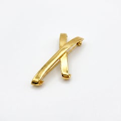 Tiffany & Co. Yellow Gold Large "X" Pin/Pendant
