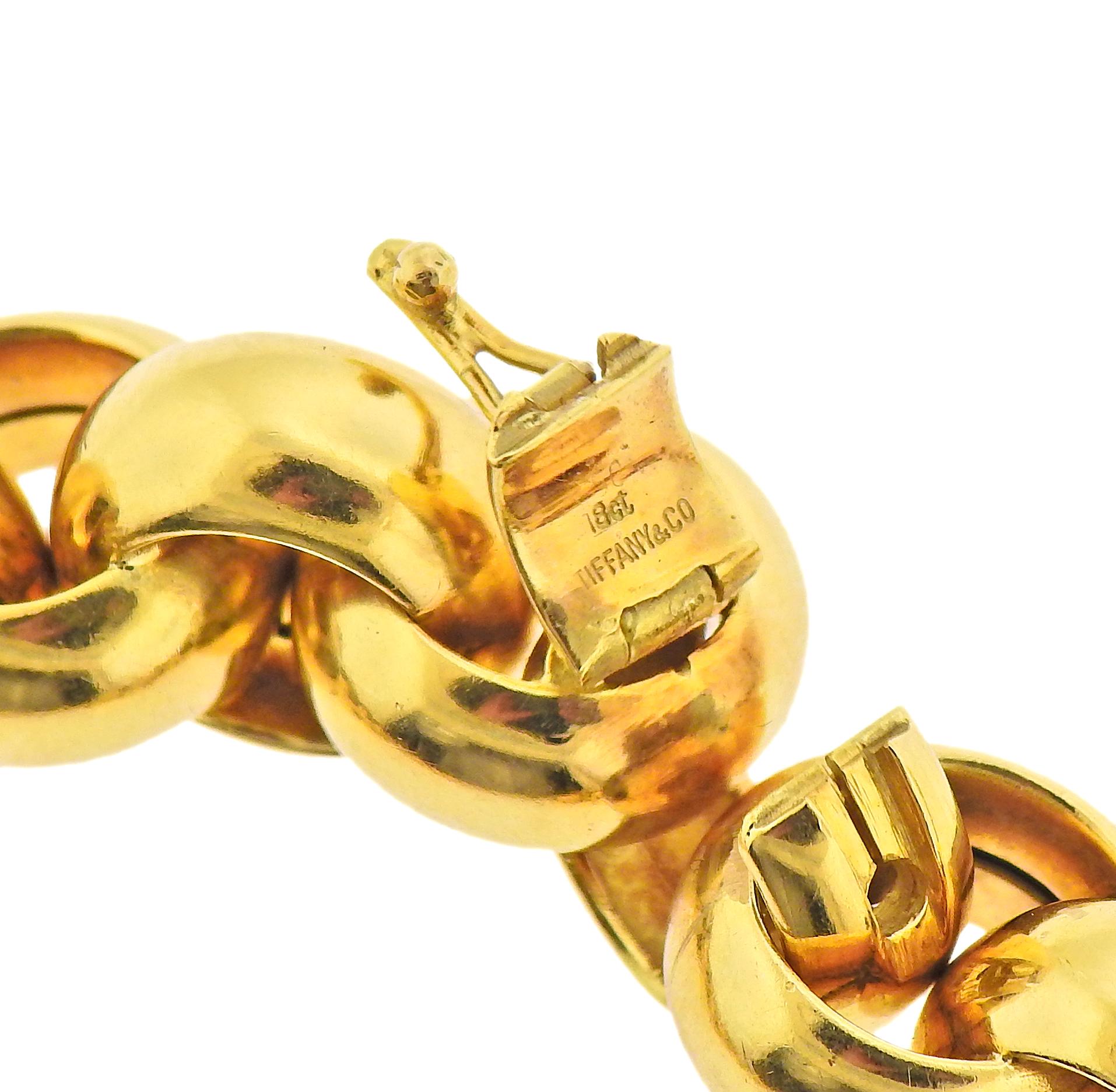 Tiffany & Co. Collier à maillons en or jaune Excellent état - En vente à New York, NY