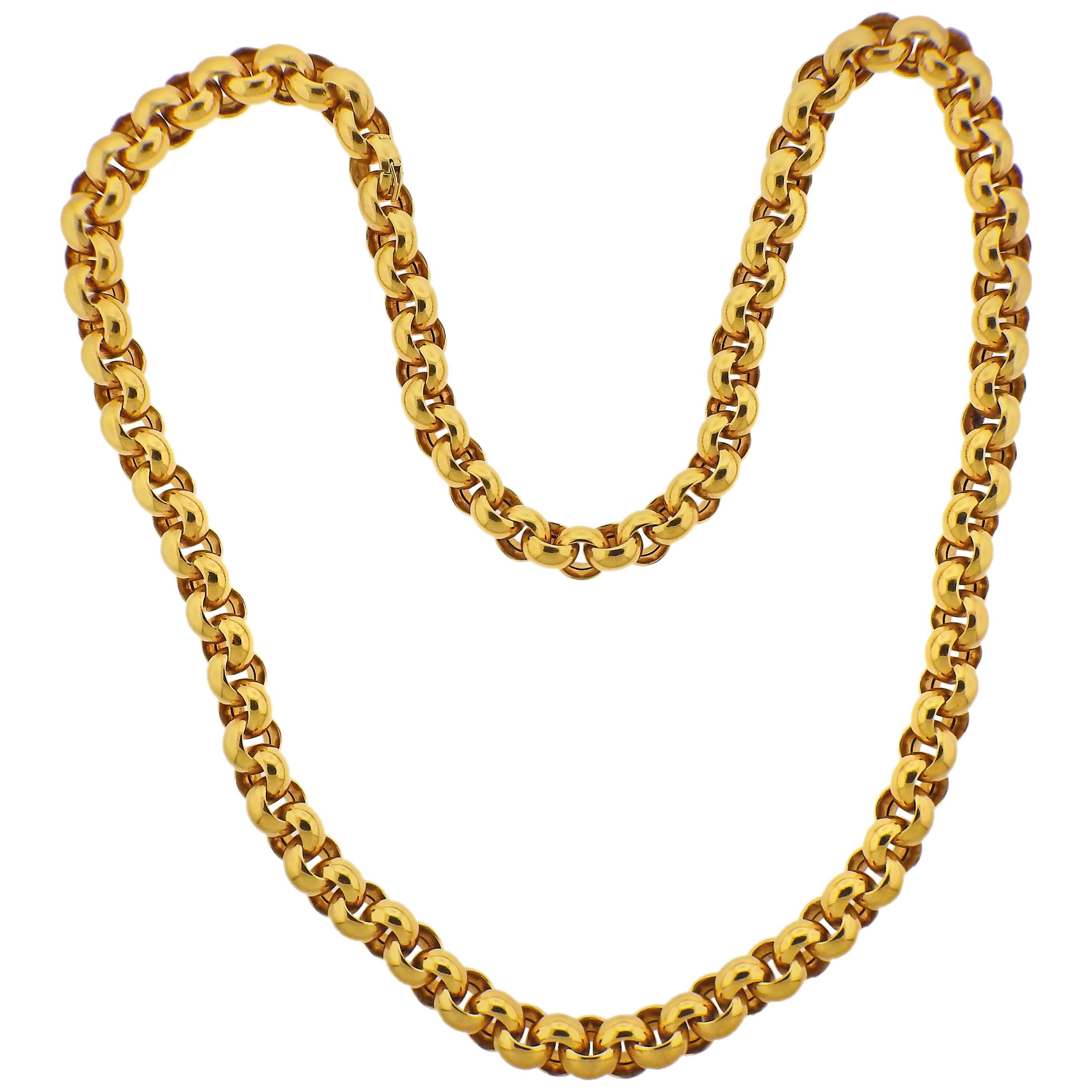 Tiffany & Co. Yellow Gold Link Necklace